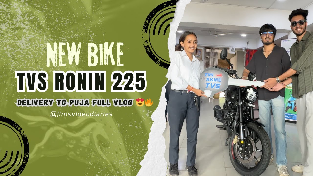 TVS Ronin 225 – The New Ride Begins 🏍️ | Delivery to Puja Full Vlog🤩daily vlog 096