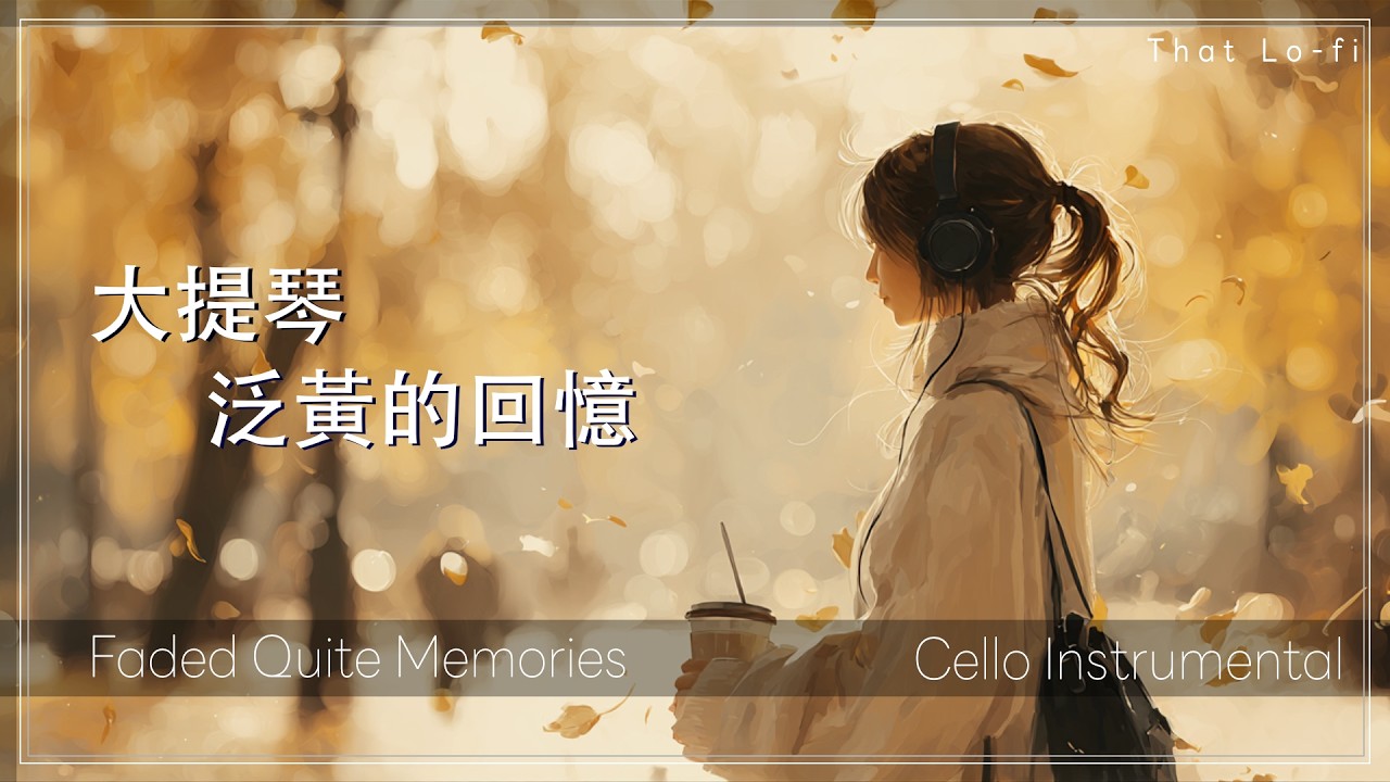 [2小時] 大提琴泛黃的回憶｜淡淡思念的低語 | Cello Faded Memories | Nostalgic Relaxing Instrumental, Study, Focus Music