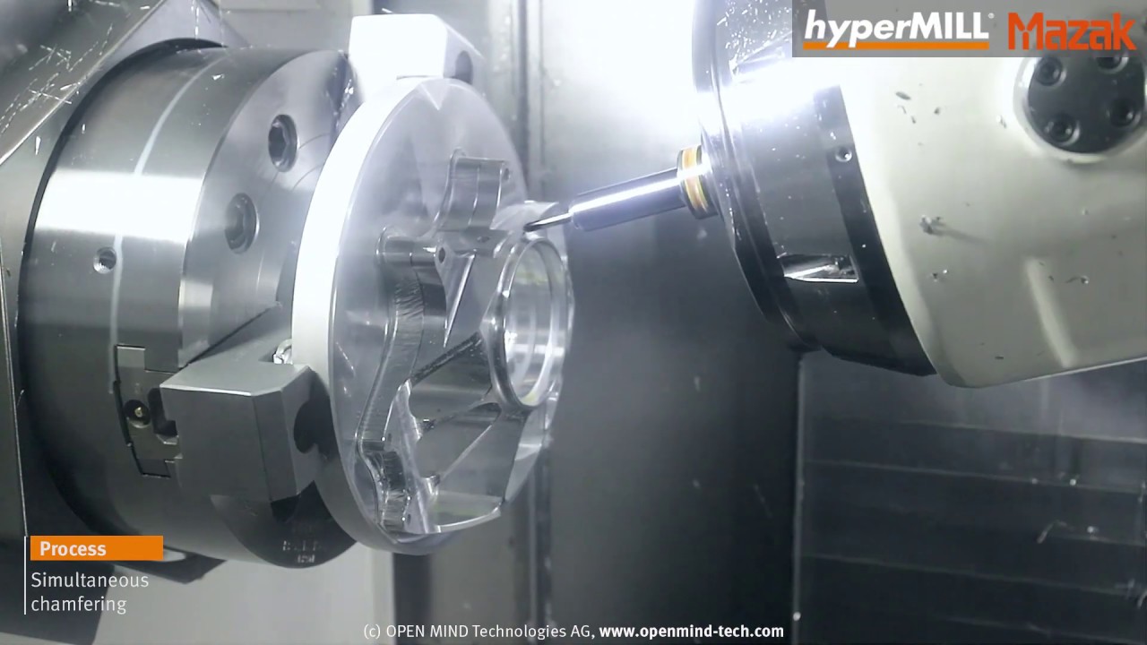 hyperMILL MILL-TURN Machining: Motorsport front wheel hub | MILL-TURN | Mazak | CAM Software