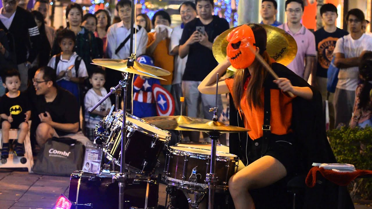 20141031 陳曼青 爵士鼓 moves like jagger + 江南style