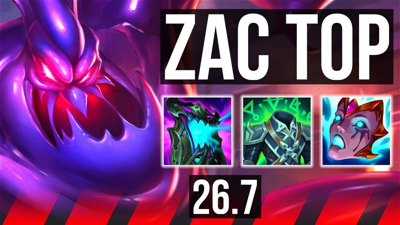 ZAC vs IRELIA (TOP) | Perfect KDA: 12/0/7 | EUW Master | 26.7
