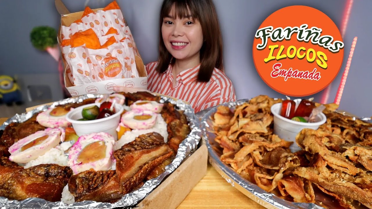 BAGNET with RICE, BACON BAGNET and ILOCOS EMPANADA MUKBANG