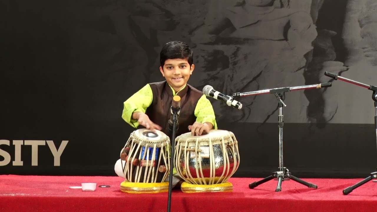 Yadnesh Jeurkar 1st prize winner Tal - Tabla solo Jr.Category..#tabla #musician #talent #kids