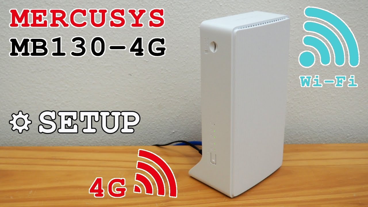 Mercusys MB130-4G router 4G Wi-Fi • Unboxing, installation, configuration and test