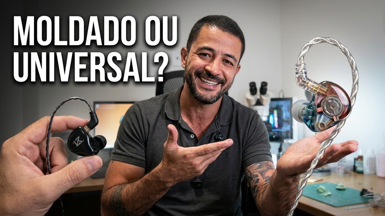 Reshell de Fones: Vale a Pena Transformar Universal em Moldado? (Cuidado com KZ!)