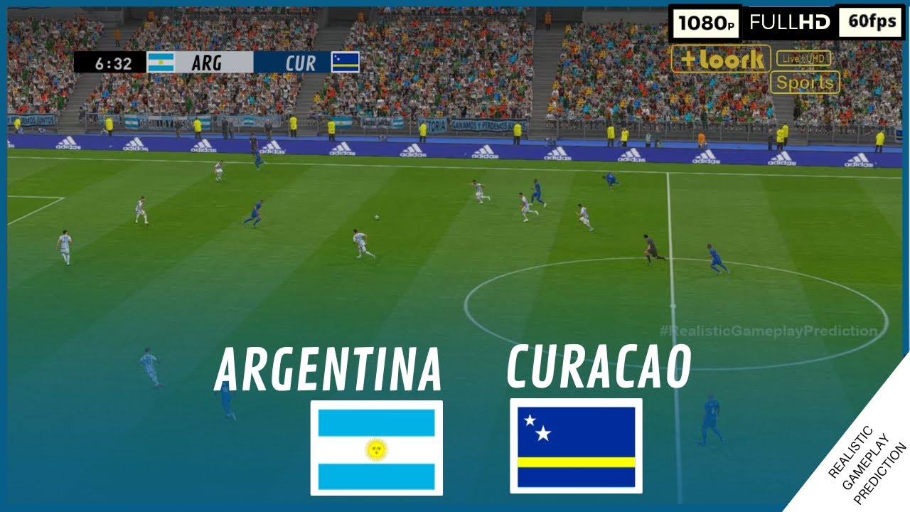 ARGENTINA vs CURAZAO | Partido Completo Mar  28, 2023 | SimulacionRealista