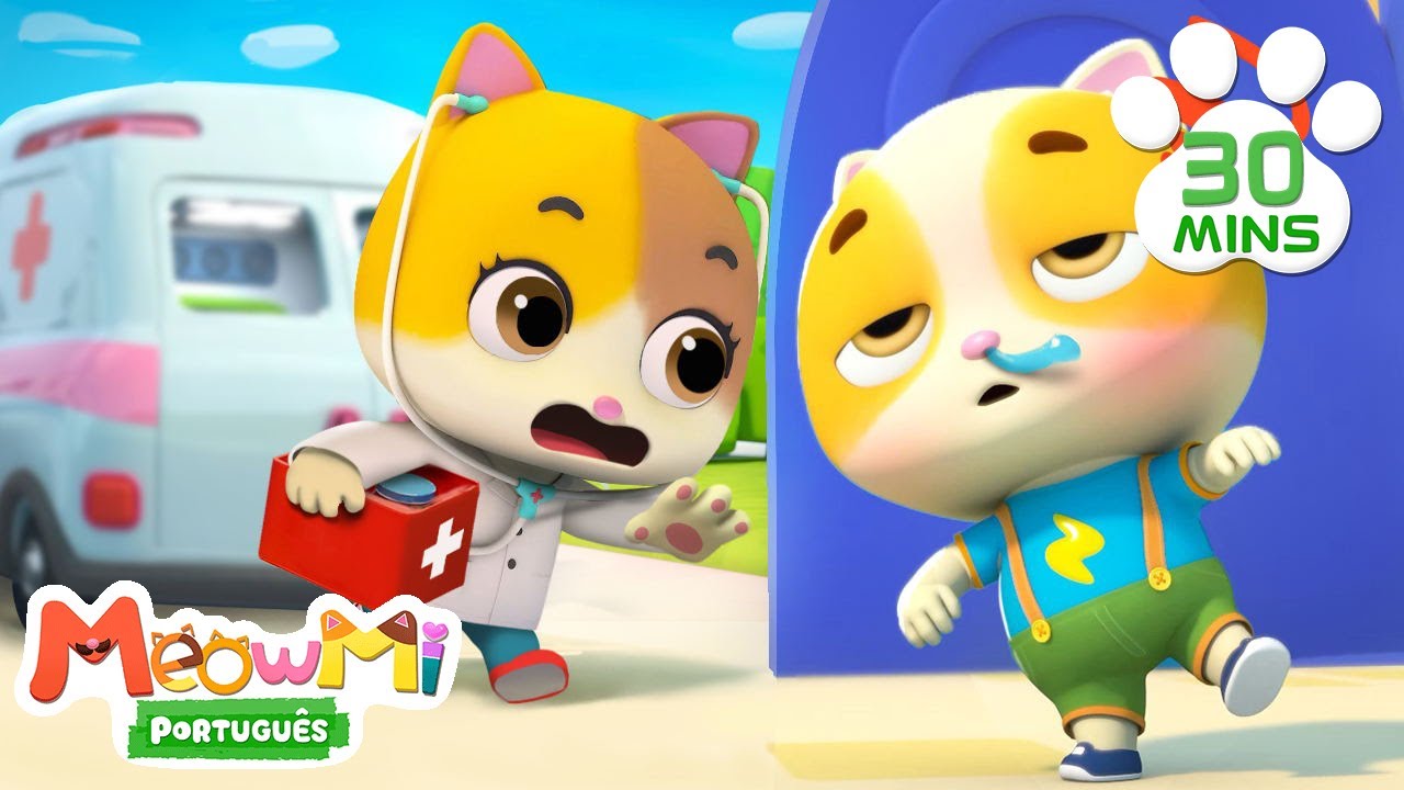 🐱 Show da Fam&iacute;lia Gato - Oh N&atilde;o! Beb&ecirc; Timi Ficou Doente 😵&zwj;💫😵&zwj;💫  | M&uacute;sicas Infantis em Portugu&ecirc;s
