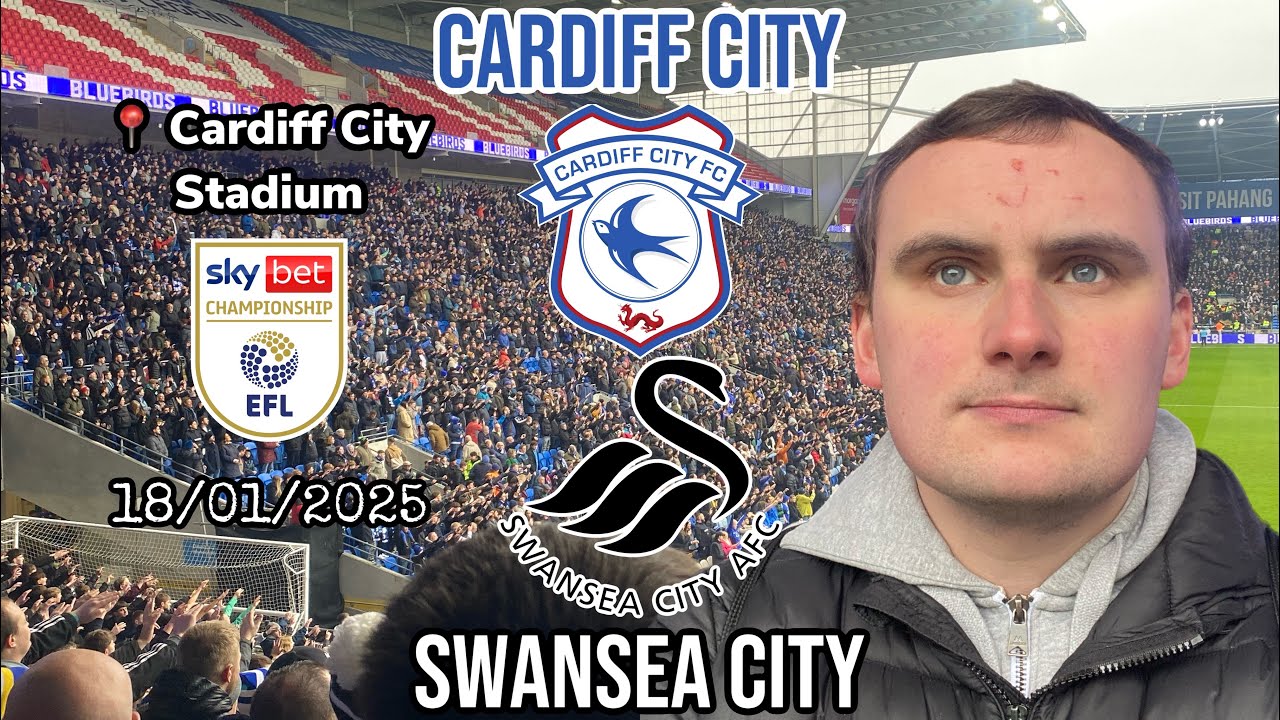 Electric atmosphere as Bluebirds DESTROY Swans on derby day - Cardiff City v Swansea City 18/01/2025
