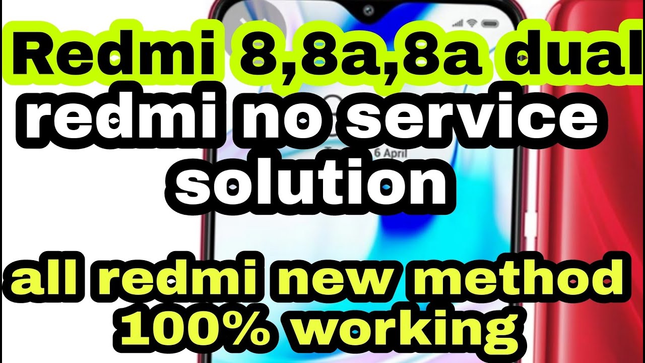 redmi 8 no service problem || redmi 8a 8a dual emergency call only solution || redmi network solve