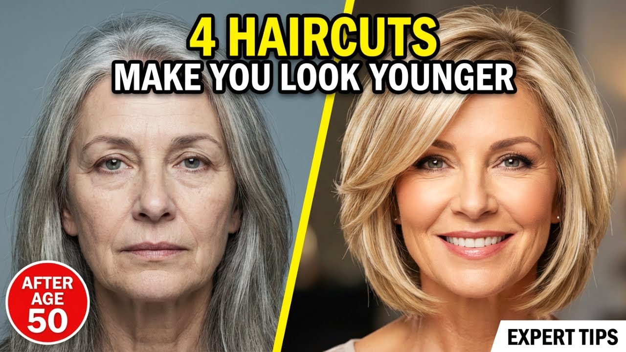 4 Haircuts that make Older Women LOOK YOUNGER after 50 | Wise advice