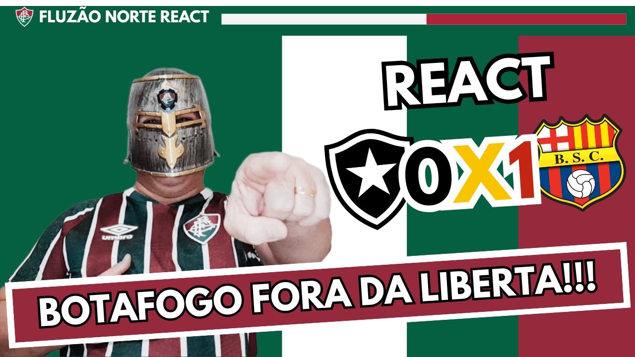 REAGINDO À BOTAFOGO X BARCELONA DE GUAYAQUIL. O BAIRRO ESTÁ FORA DA LIBERTA.