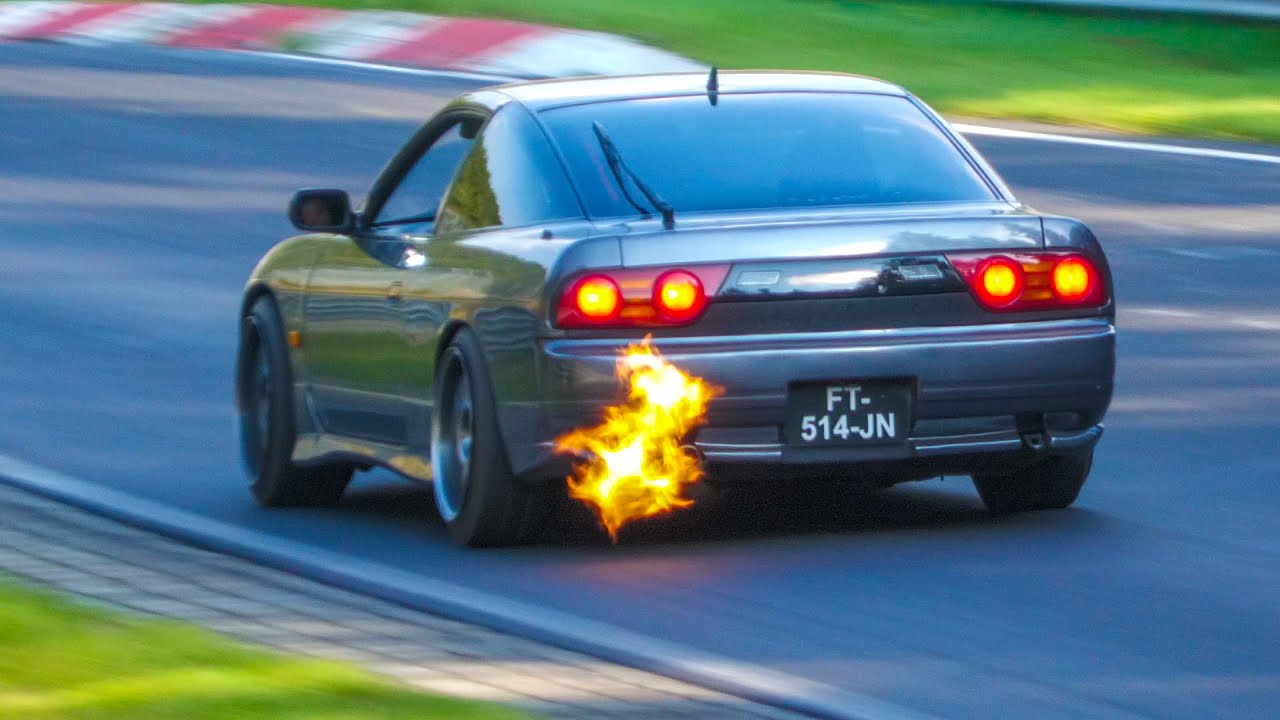 NÜRBURGRING Craziest FLAMES Compilation! Touristenfahrten Nordschleife