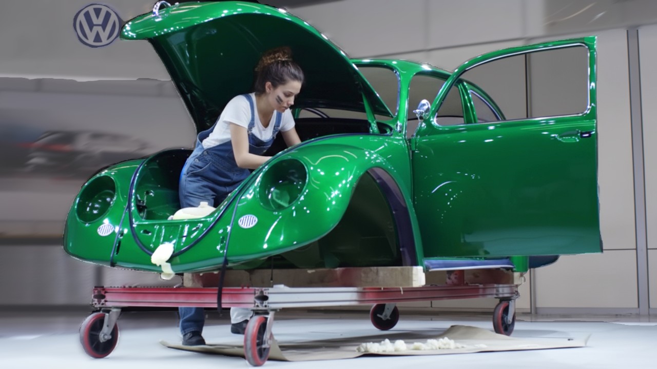 VW Beetle 1966 Restoration process – How they Disassembled & reassembled historic Volkswagen Beetle