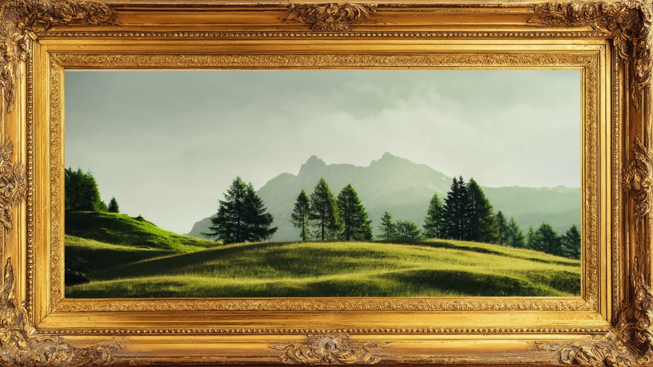 Hills Side Art 4K| Screen Saver| 2 Hour Peaceful Screen Saver