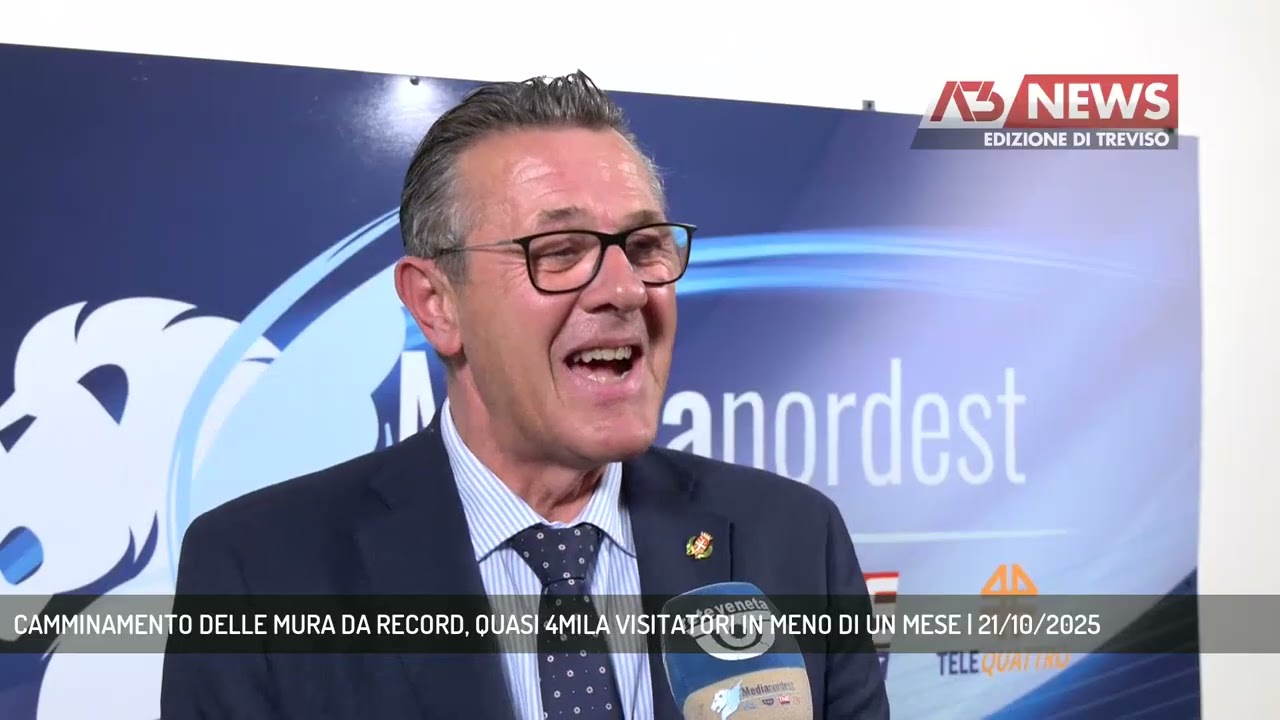 CAMMINAMENTO DELLE MURA DA RECORD, QUASI 4MILA VISITATORI IN MENO DI UN MESE | 21/10/2025