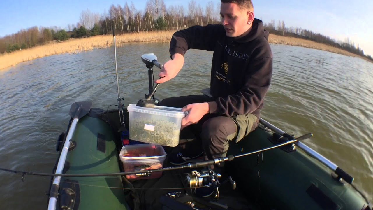 Montage ablegen vom Boot nach Hotspotsuche mit Humminbird und RSR-Baits