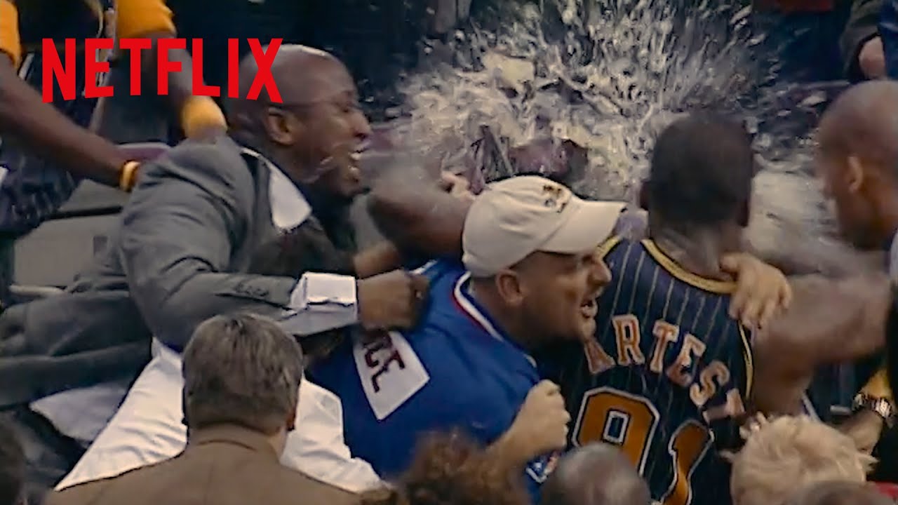 貴重映像 - ペイサーズ対ピストンズの試合で起きた史上最悪の乱闘事件 | Untold: パレスの騒乱 | Netflix Japan