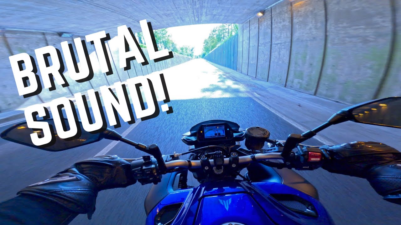 🔥🚀 WITH MY 2023 YAMAHA MT-10 TROUGH TUNNEL 🔥🚀 | Akrapovic Exhaust with link pipe | POV | 4K