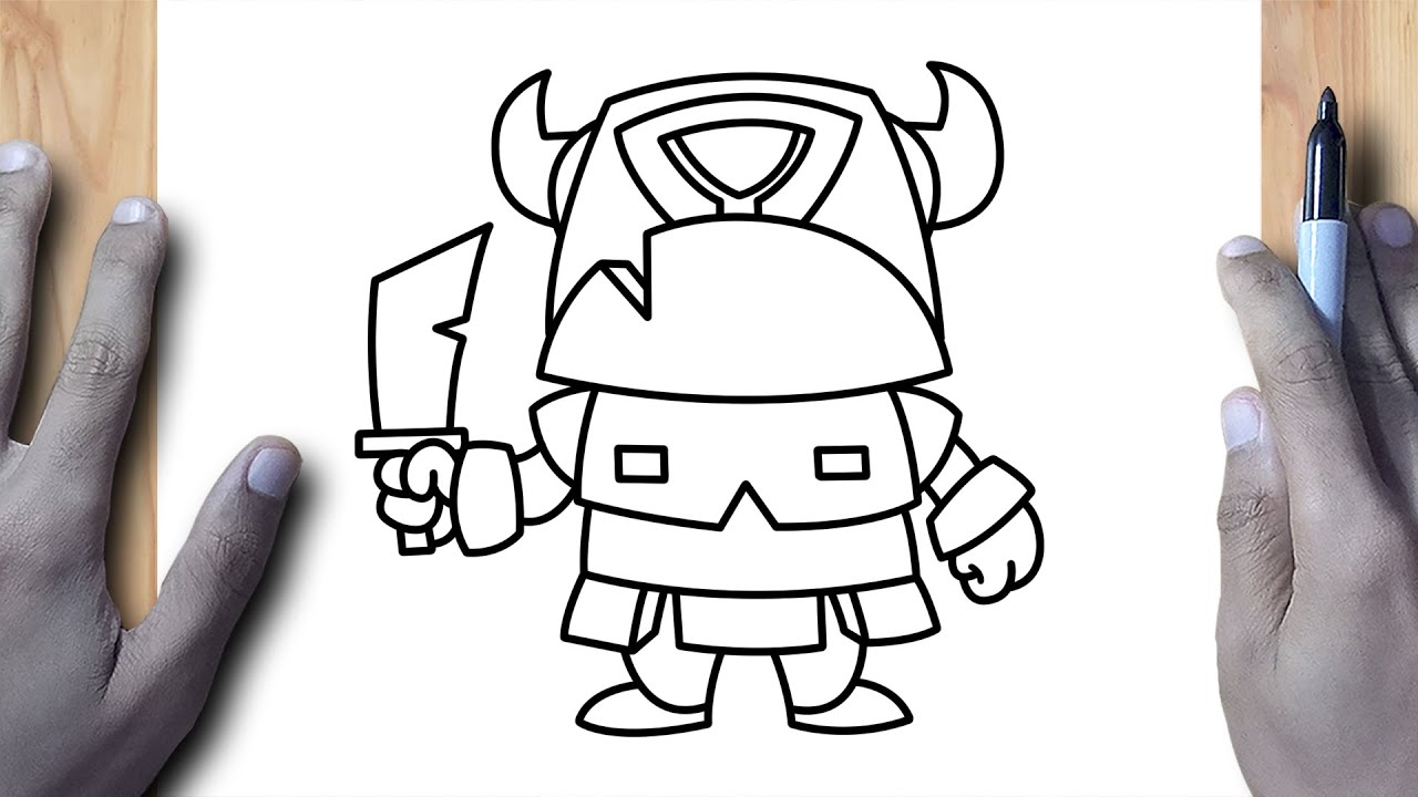 COMO DIBUJAR AL MINI PEKKA PASO A PASO