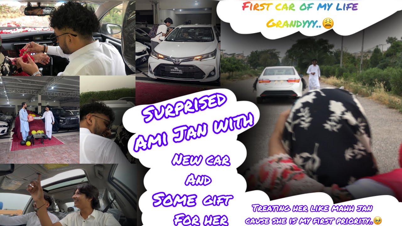 First car of my life Alhamdulillah a big surprise to my Family specially for Ami Jan..🥹