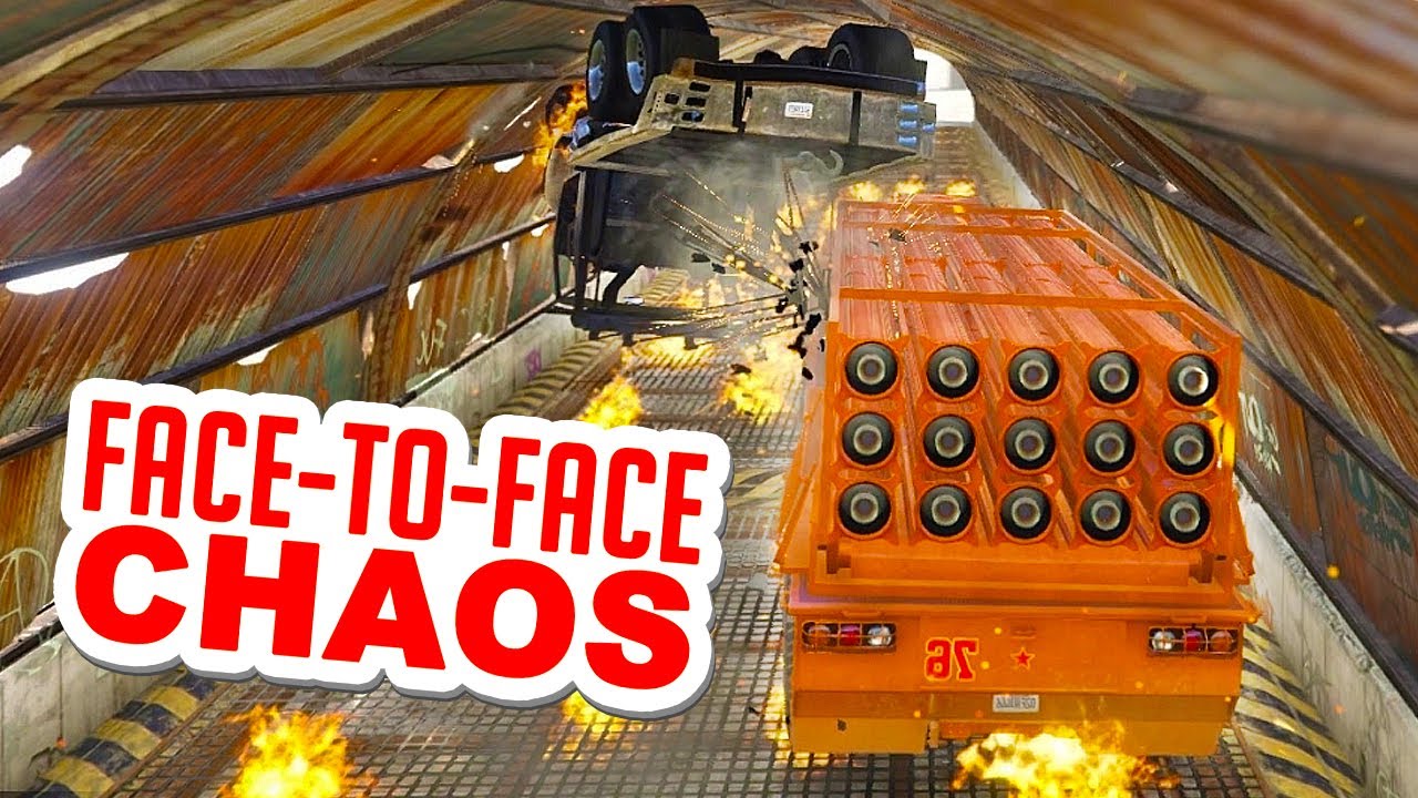 PURE CHAOS IN FACE-TO-FACE RACE! (GTA V Online Races)