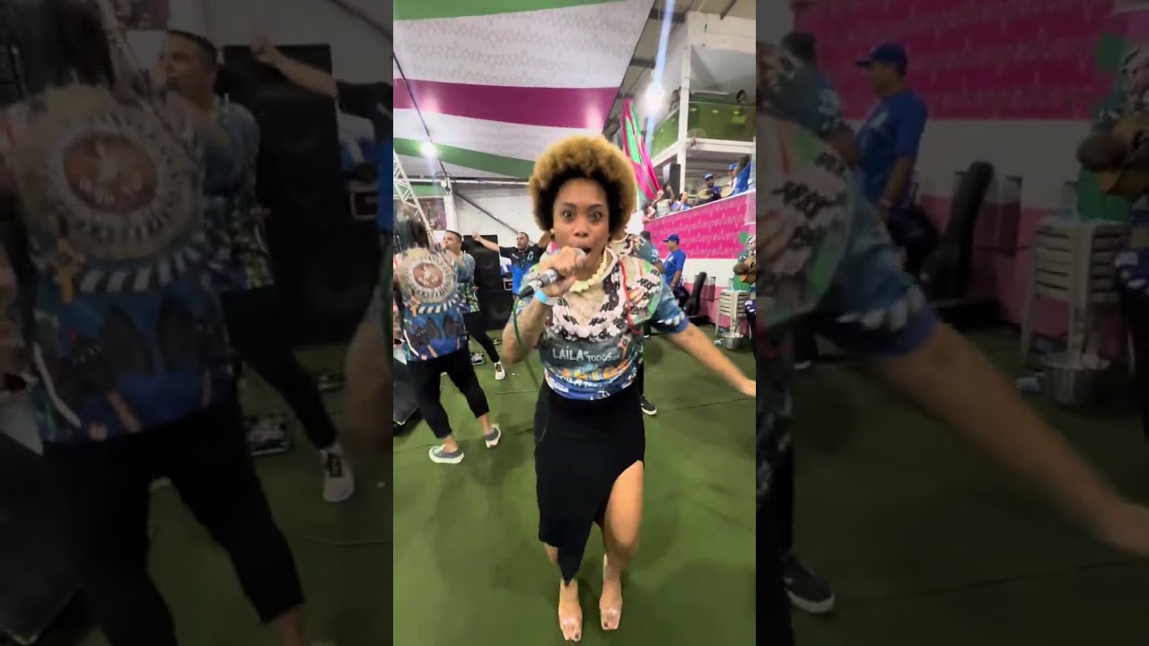 Apresentação do samba 2025 da beija-flor de nilopolis na quadra da mangueira