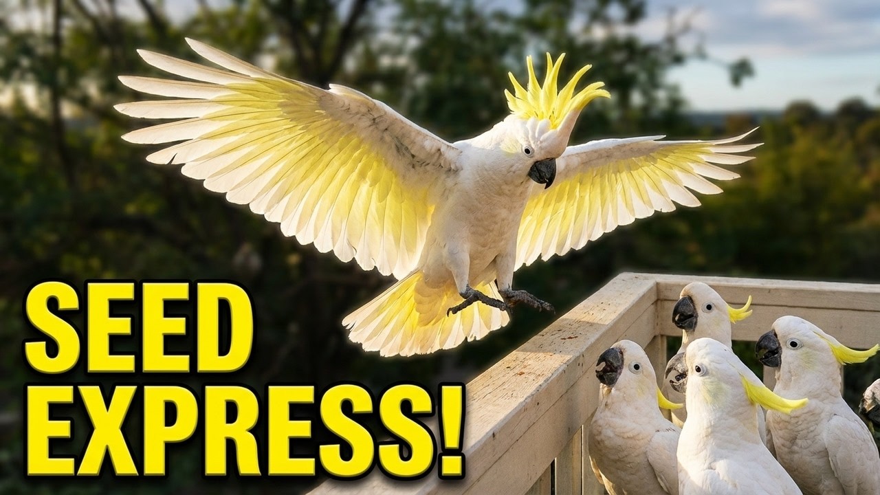 Такое количество какаду в одном месте — это просто безумие!