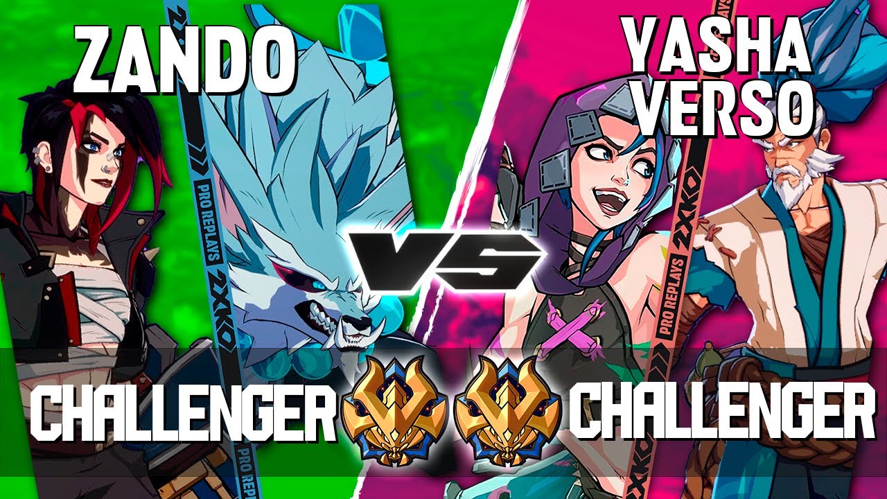 2XKO ▰ ZANDO (Warwick-Vi) vs VERSO - YASHA (Jinx-Yasuo) ▰ 2XKO Pro level replays