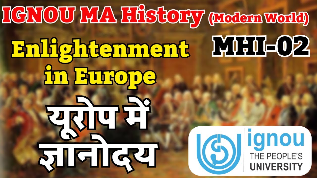 IGNOU MA History MHI-02 | Enlightenment and Renaissance | Modern World History #ignou #ignouexam