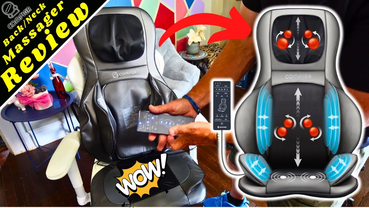 COMFIER Shiatsu Neck/Back Massager with Heat - Unboxing/Review