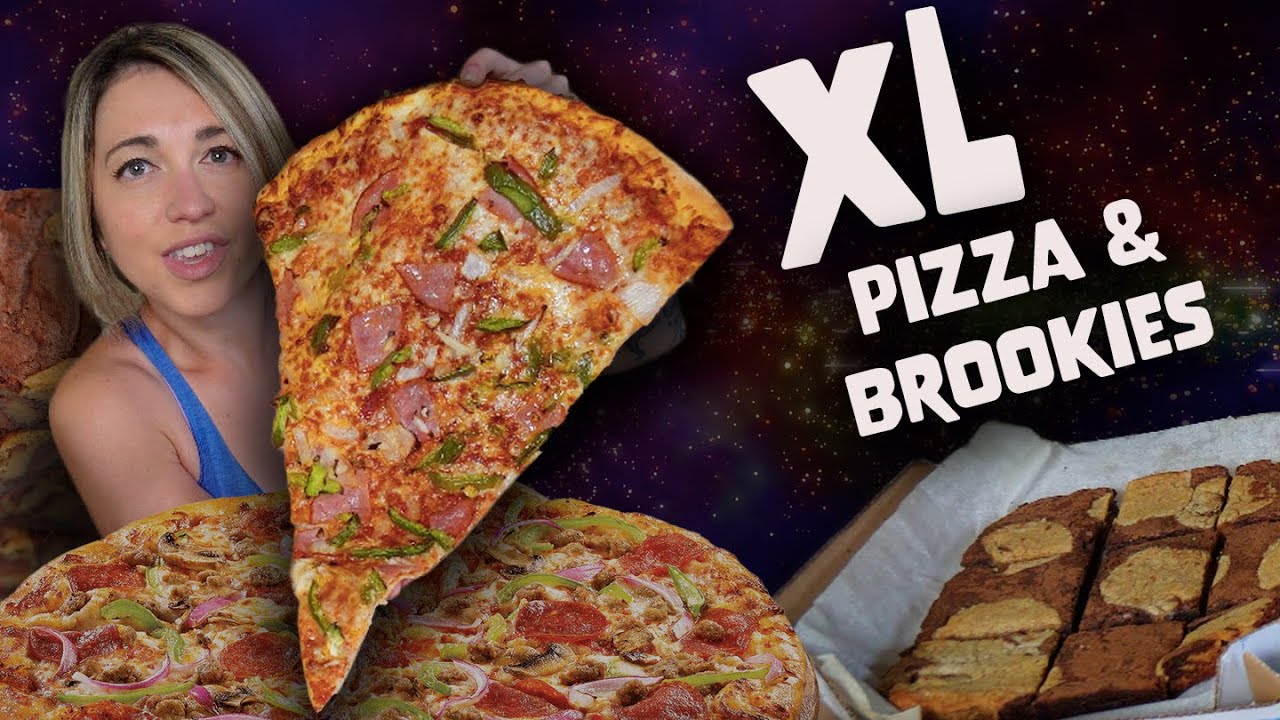 XL PIZZA & BROOKIES | How to HACK Your Domino's Order