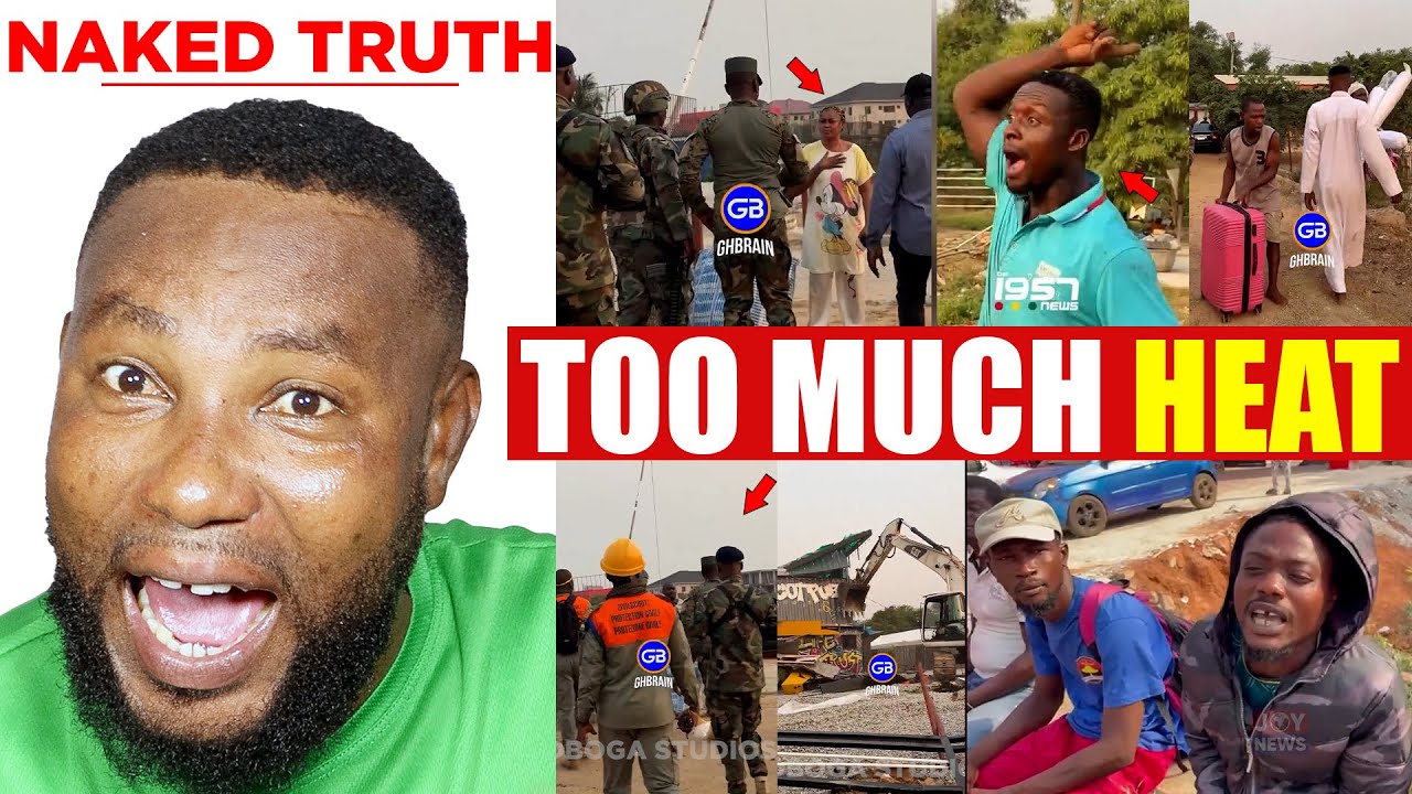 🚨Residents clåsh with Soldiers and NADMO Taskforce at Demolition of illegal structures