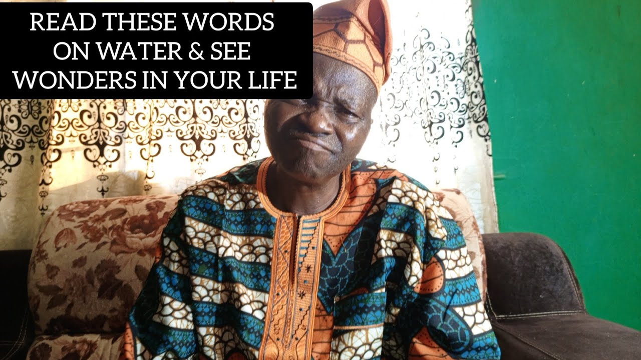 READ THESE WORDS ON WATER AND SEE WONDERS IN YOUR LIFE.