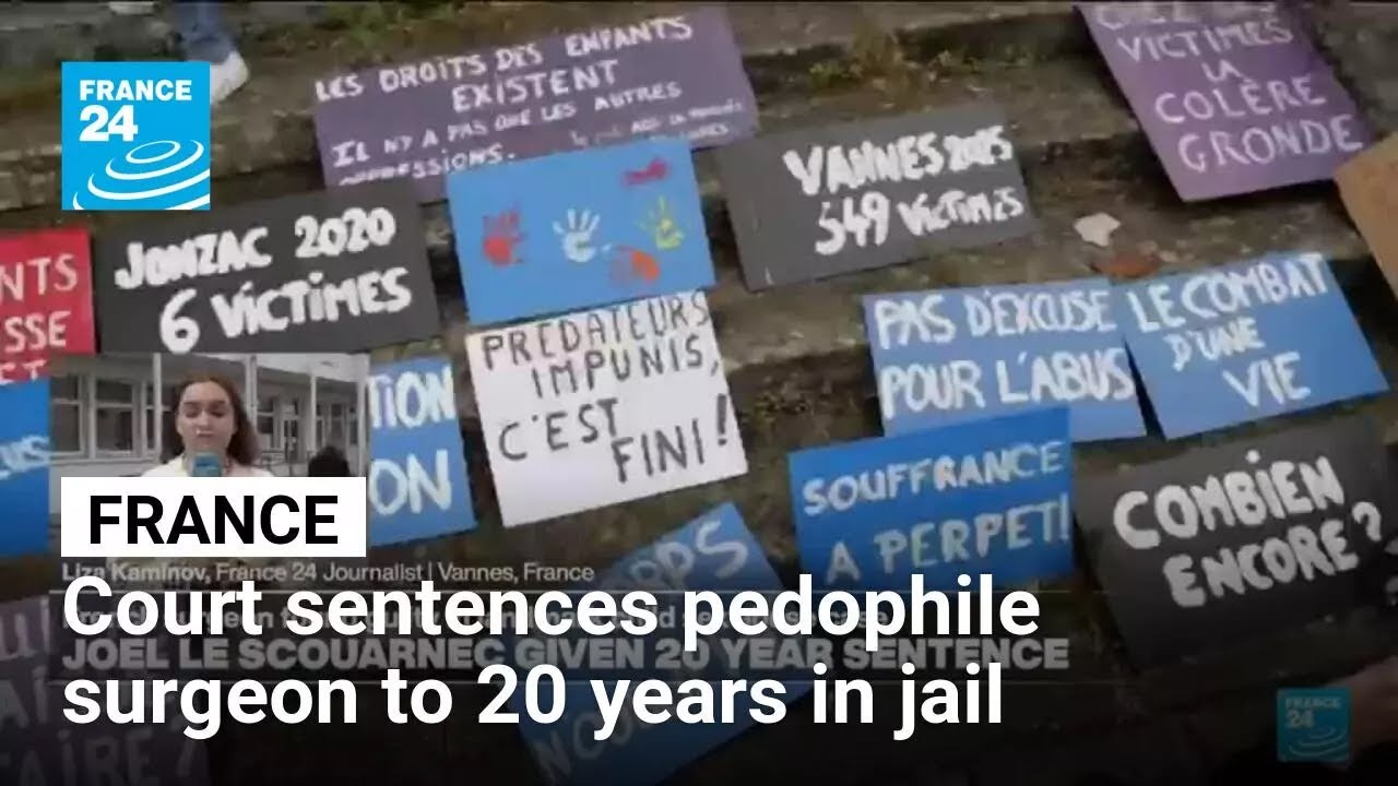 French court sentences pedophile surgeon to 20 years in jail • FRANCE 24 English