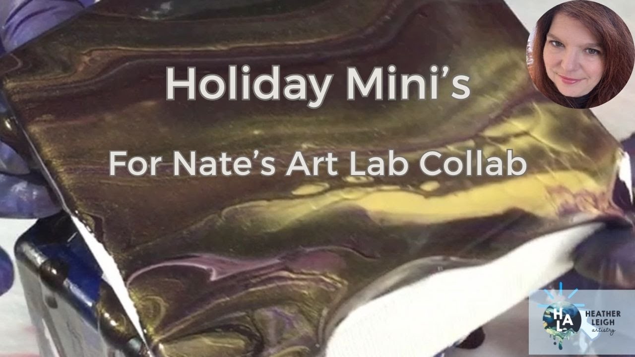A HOLIDAY TRIO OF SPARKLE - Check out this multi-step process set to music! #mixedmedia #flipcup