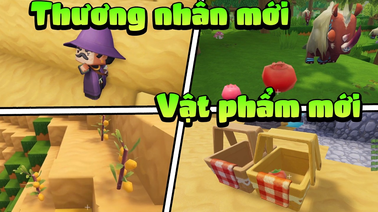 Top 5 cập nhật n&ocirc;ng trại mới trong sinh tồn Mini World
