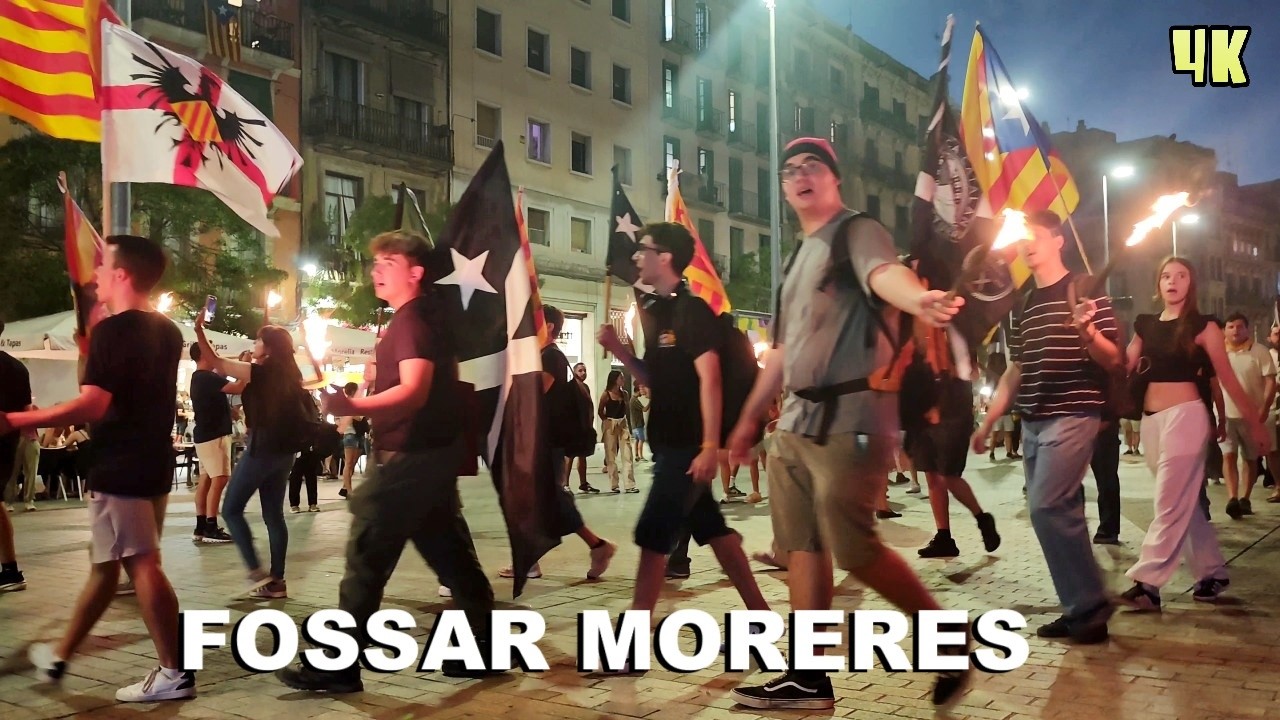 Marcha de Antorchas - Fossar de les Moreres - Diada 11S 2025 Barcelona 4K
