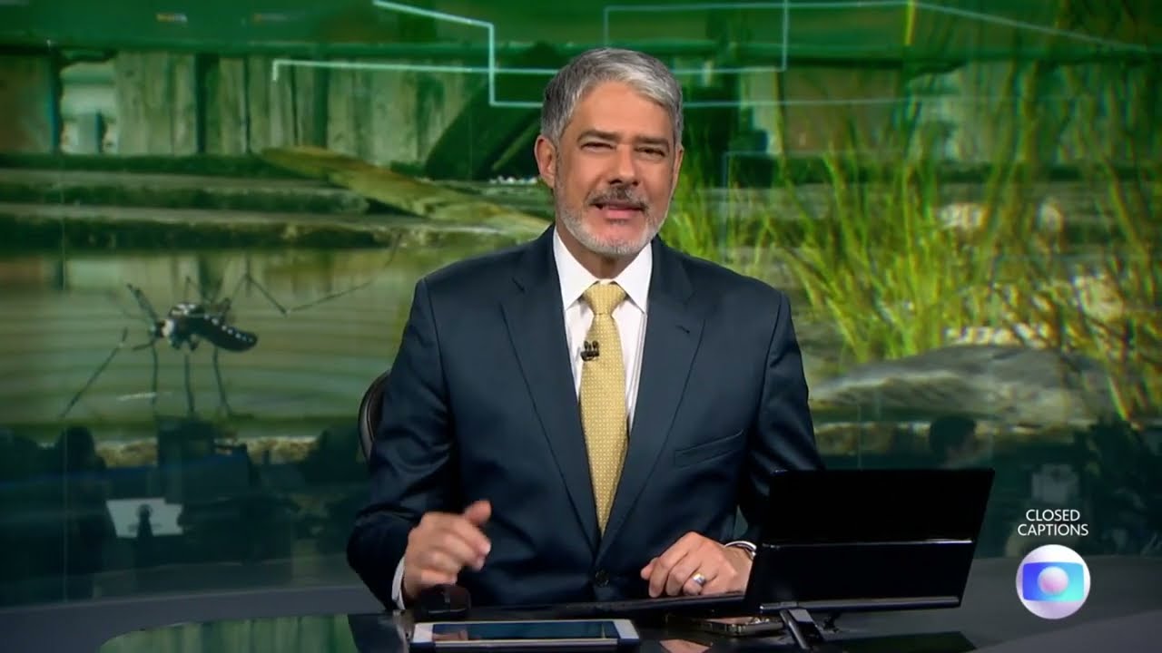Jornal Nacional  - Drones contra a dengue / Techdengue (reportagem 30.01.2024)