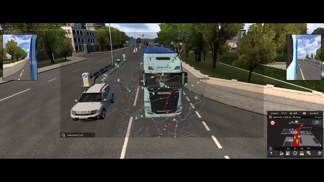 ETS 2 - Ullapooli (GB) - Perth (GB)  - Convoy - ProMods 2.80