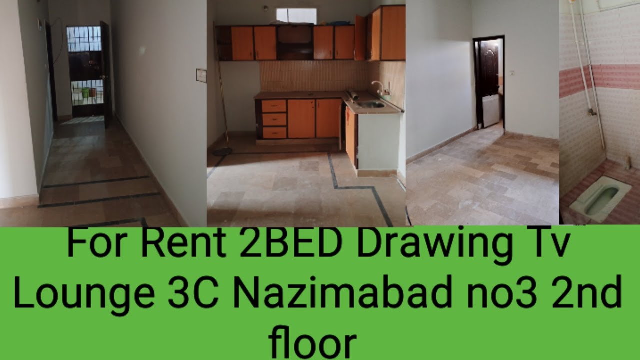 Property For Rent 2BED Drawing Tv Lounge 3C 2nd floor Nazimabad no3 main Road #property #home #house