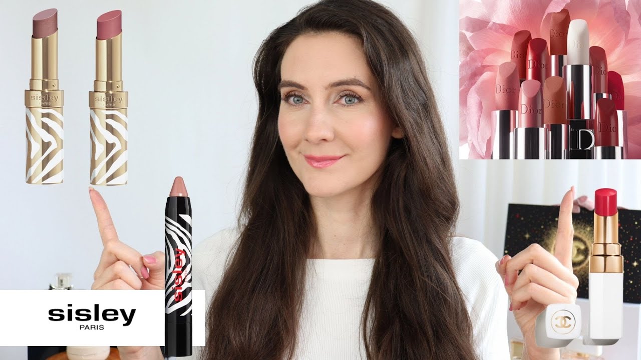 NEW SISLEY Phyto Rouge Shine REVIEW & COMPARISONS | Dior Floral Lip care |Chanel Rouge Coco Baume