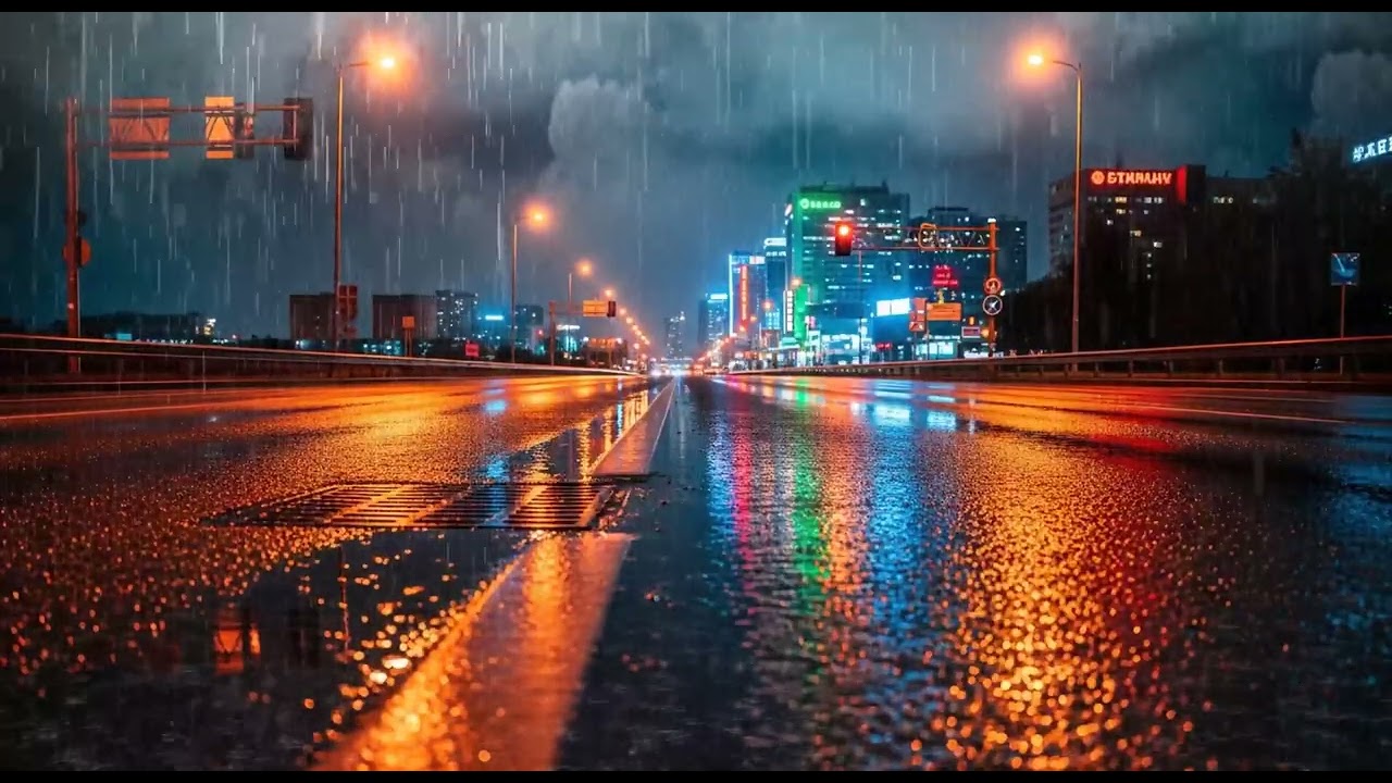 Calm Flow State ⚡ Powerful Rainstorm & Thunder