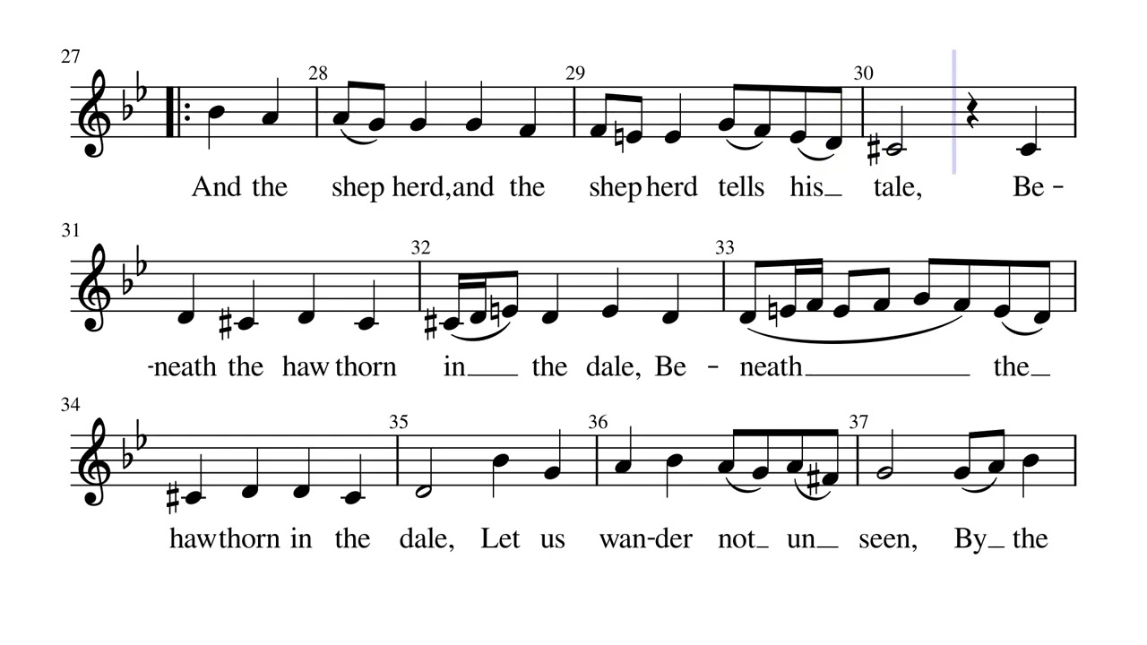 Let us wander - Alto tempo 80 by Henry Purcell