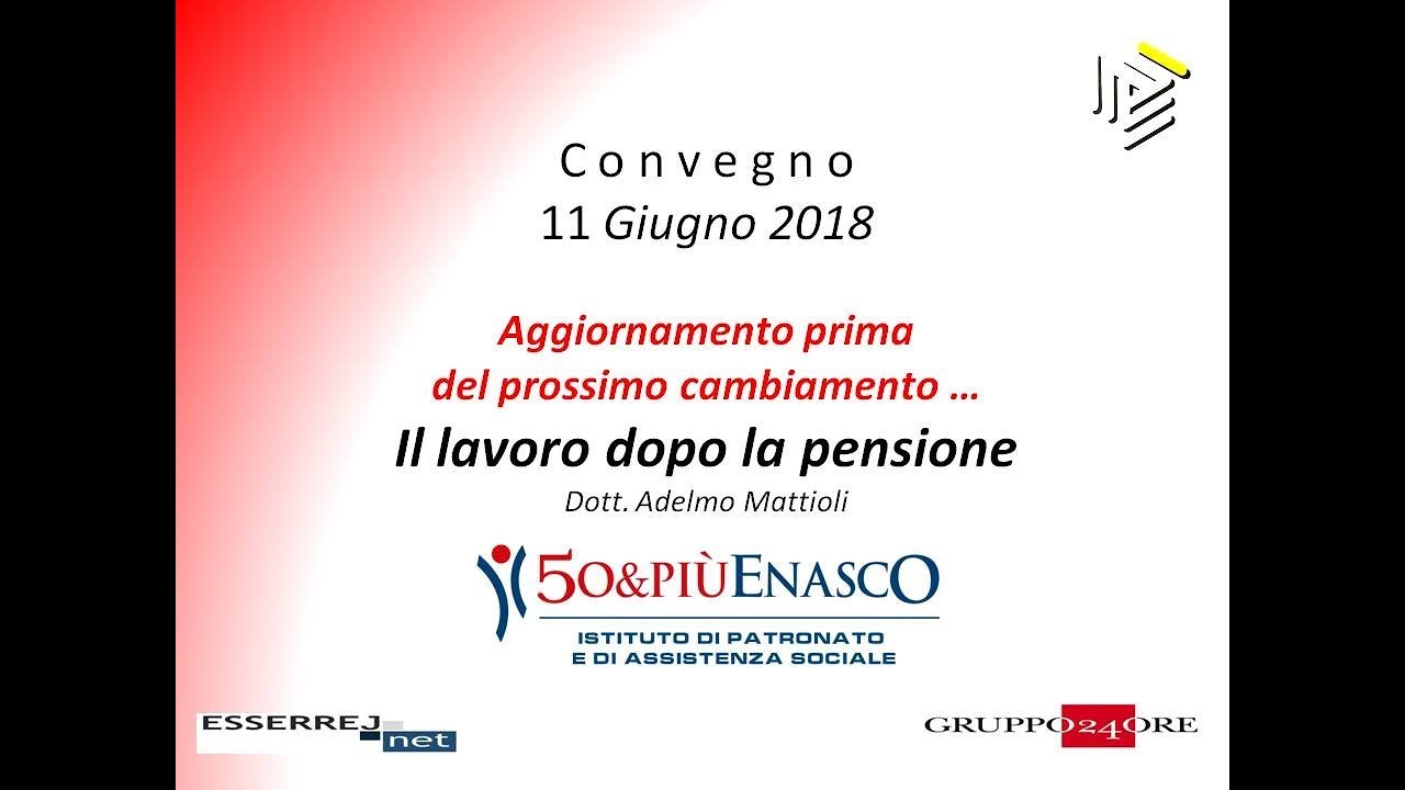 07 Pensione supplementare e supplemento di pensione - Dott.  Adelmo Mattioli  - Convegno 11/06/2018
