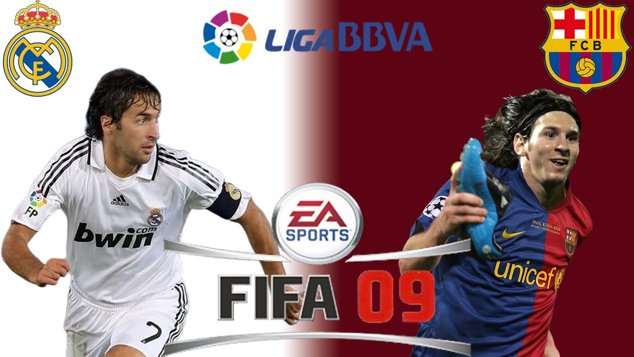 FIFA 09 Real Madrid VS Barcelona Highlight