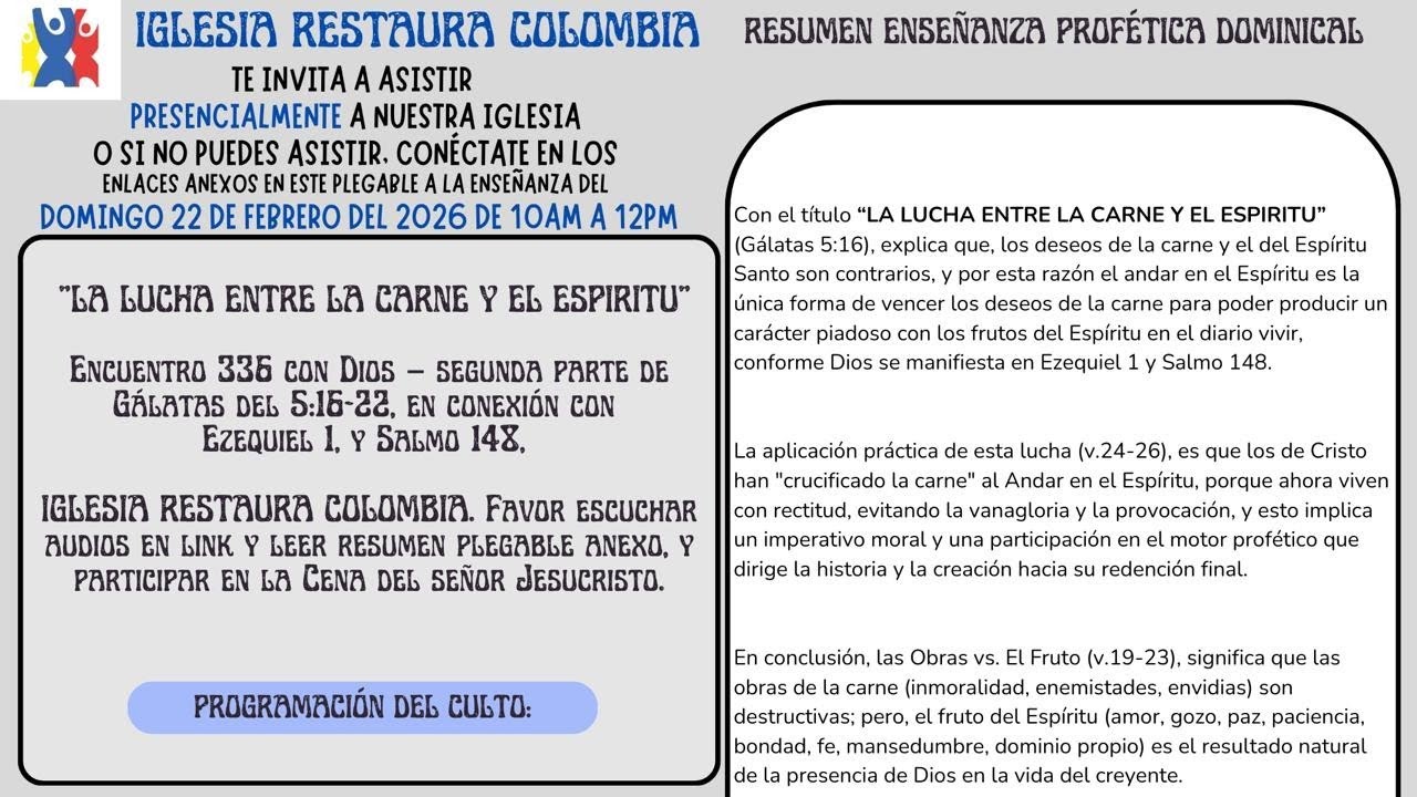 LA LUCHA ENTRE LA CARNE Y EL ESPIRITU (Gálatas 5:16)