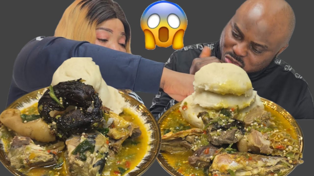 Мукбанг | Посмотрите, как моя жена обманом заставила меня съесть все мясо | Настоящий суп из бами...