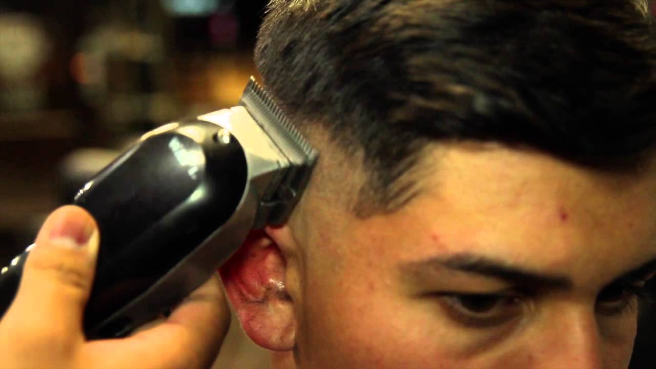 skin fade with side part by lomas thebarber