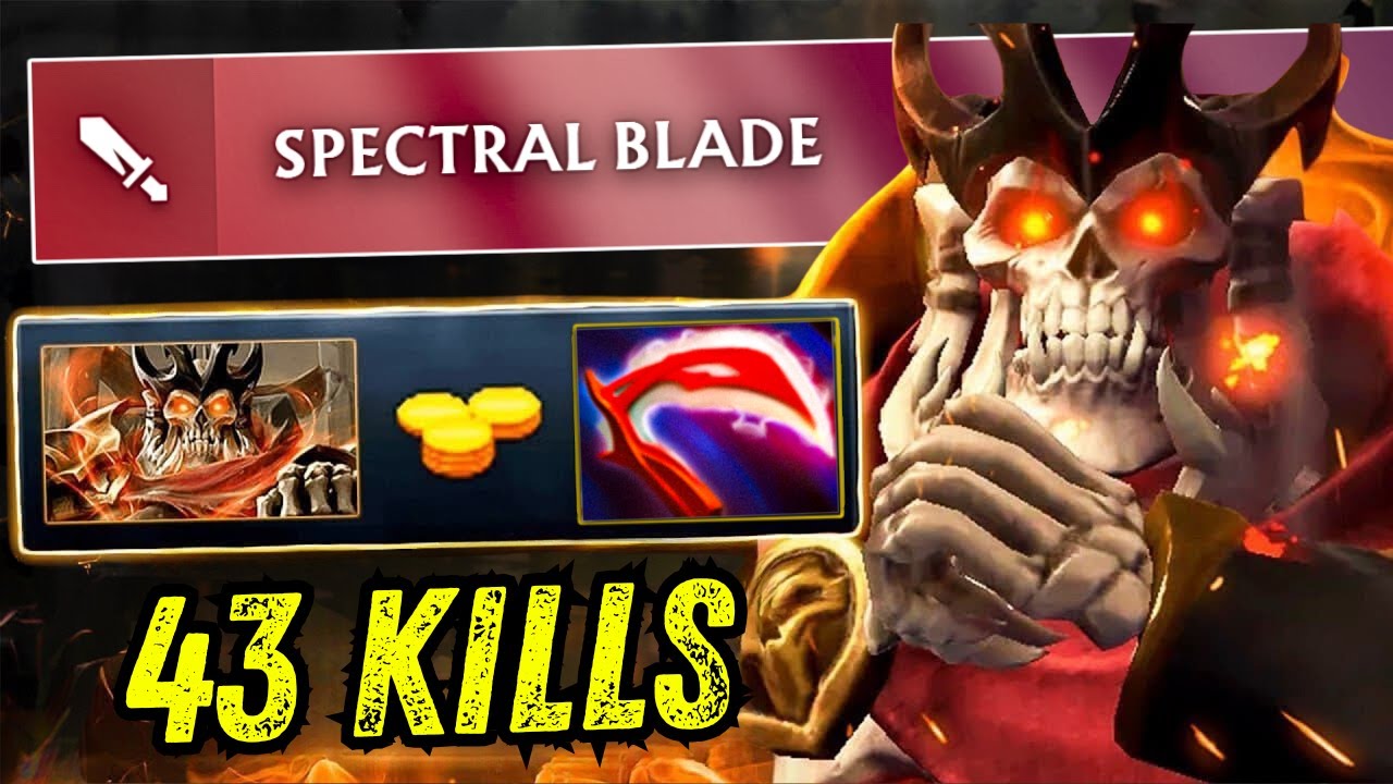 Insane Burst Damage Wraith King Swift Blink + Desolator One Shot 43Kills Dota 2