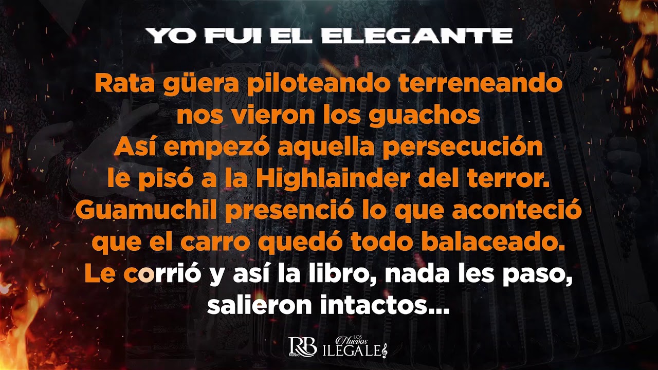 Los Nuevos ilegales - Yo fui el elegante (Karaoke)